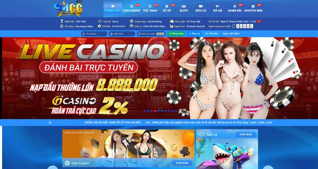 Giới thiệu SM66 - Tổng quan nhà cái casino số Top 1 châu Á  